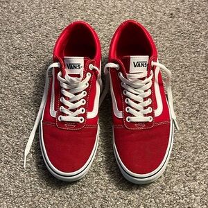 BRAND NEW, Red Vans Men’s Sneakers